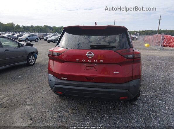 5N1AT3AB2MC831190 2021 NISSAN ROGUE Maroon 
