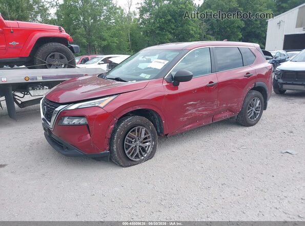 5N1AT3AB3MC835085 2021 NISSAN ROGUE Red Передня ліва чверть