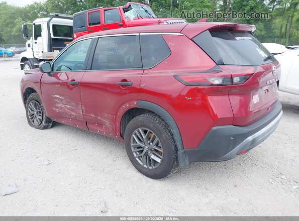 5N1AT3AB3MC835085 2021 NISSAN ROGUE Red Задня ліва чверть