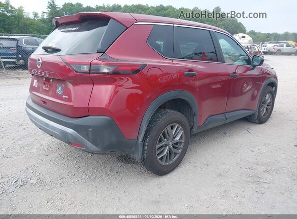 5N1AT3AB3MC835085 2021 NISSAN ROGUE Red Задня права чверть
