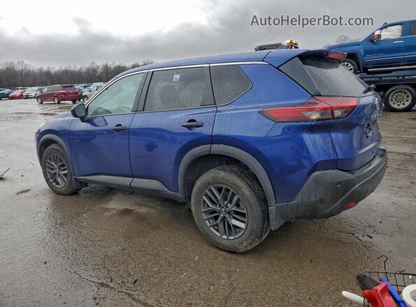 5N1AT3AB5MC709598 2021 NISSAN ROGUE Blue Задня ліва чверть