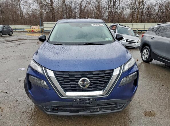 5N1AT3AB5MC709598 2021 NISSAN ROGUE Blue Вид спереду