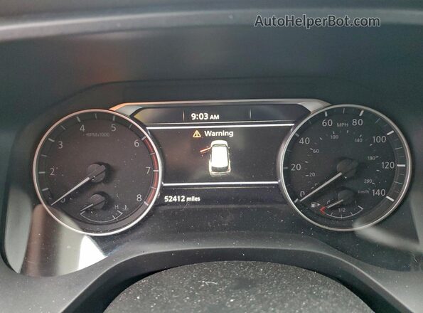 5N1AT3AB5MC709598 2021 NISSAN ROGUE Blue Вид щитка приладів