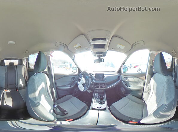 5N1AT3AB5MC709598 2021 NISSAN ROGUE Blue Панорамний вид салону 360°