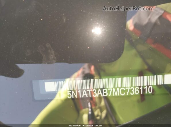 5N1AT3AB7MC736110 2021 NISSAN ROGUE Gray 