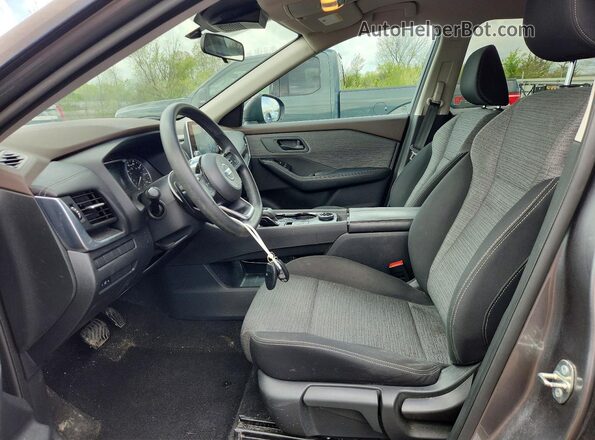 5N1AT3AB8MC692215 2021 NISSAN ROGUE Gray Widok wnętrza z przodu