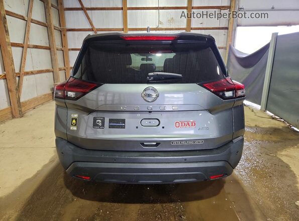 5N1AT3AB8MC692215 2021 NISSAN ROGUE Gray Widok z tyłu