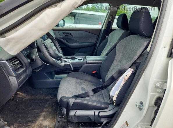 5N1AT3AB9NC703532 2022 NISSAN ROGUE Белый Вид салона спереди