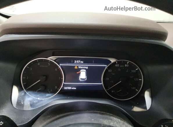 5N1AT3ABXMC804979 2021 NISSAN ROGUE White Vista del cuadro de instrumentos