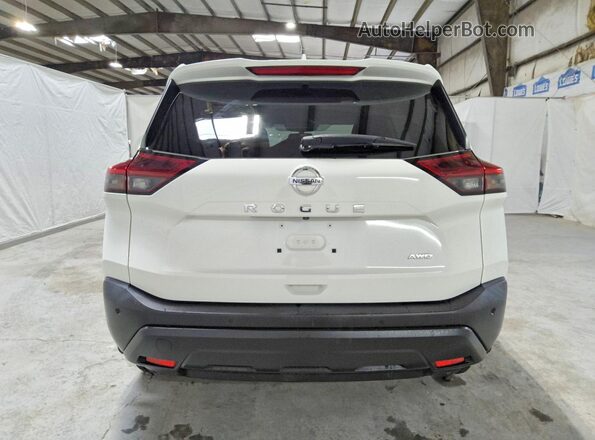 5N1AT3ABXMC804979 2021 NISSAN ROGUE White Vista trasera