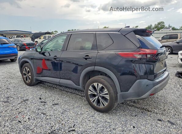 5N1AT3BA0MC676547 2021 NISSAN ROGUE Black უკანა მარცხენა