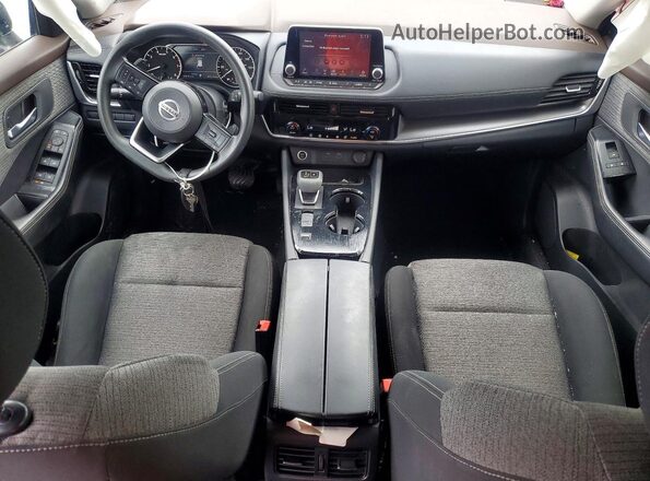 5N1AT3BA0MC676547 2021 NISSAN ROGUE Black წინა პანელის ხედი