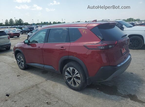 5N1AT3BA0MC784991 2021 NISSAN ROGUE Красный Задняя левая четверть