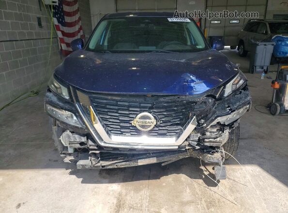 5N1AT3BA1MC732155 2021 NISSAN ROGUE Blue Вид спереду