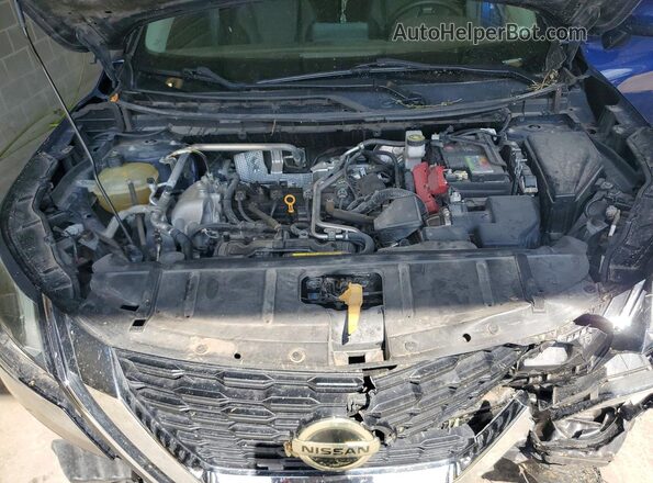 5N1AT3BA1MC732155 2021 NISSAN ROGUE Blue Вид підкапотного простору
