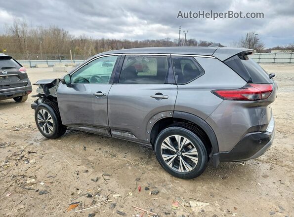 5N1AT3BA1MC813446 2021 NISSAN ROGUE Gray უკანა მარცხენა