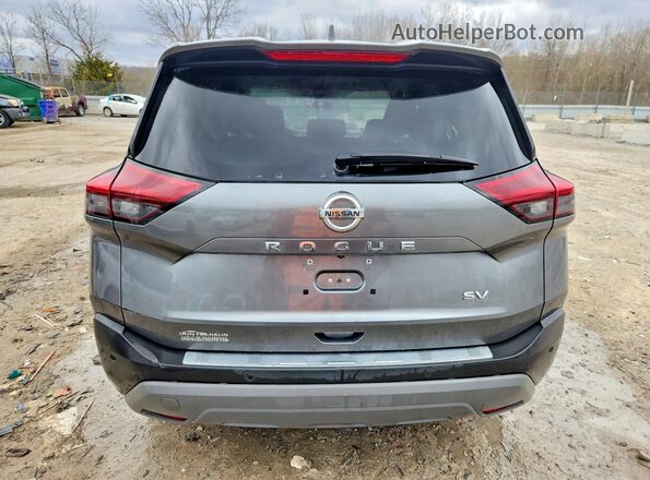 5N1AT3BA1MC813446 2021 NISSAN ROGUE Gray უკანა ხედი