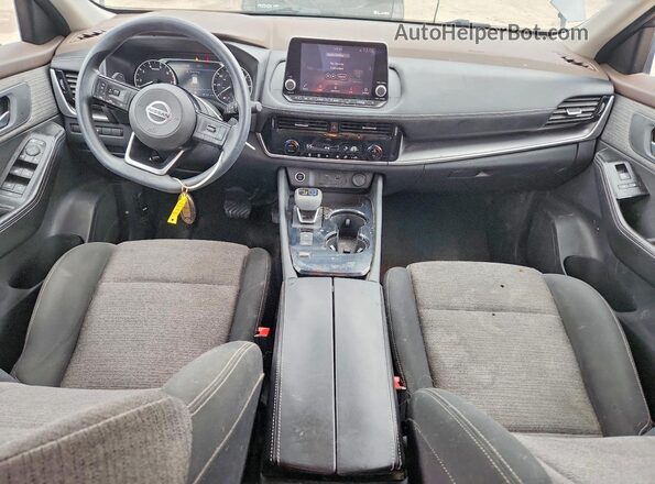 5N1AT3BA1MC813446 2021 NISSAN ROGUE Gray წინა პანელის ხედი