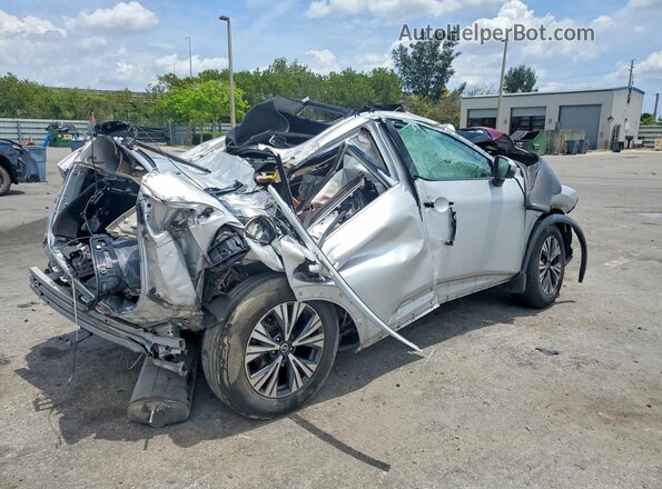 5N1AT3BA2MC673178 2021 NISSAN ROGUE Silver Задня права чверть