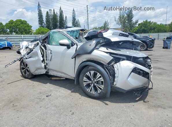 5N1AT3BA2MC673178 2021 NISSAN ROGUE Silver Передня права чверть