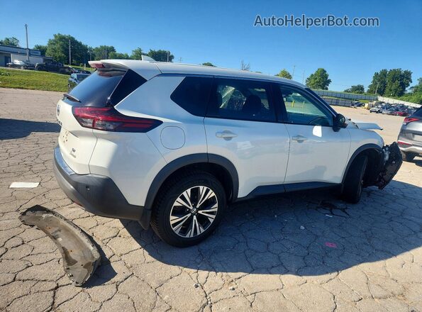 5N1AT3BA2MC677893 2021 NISSAN ROGUE White უკანა მარჯვენა