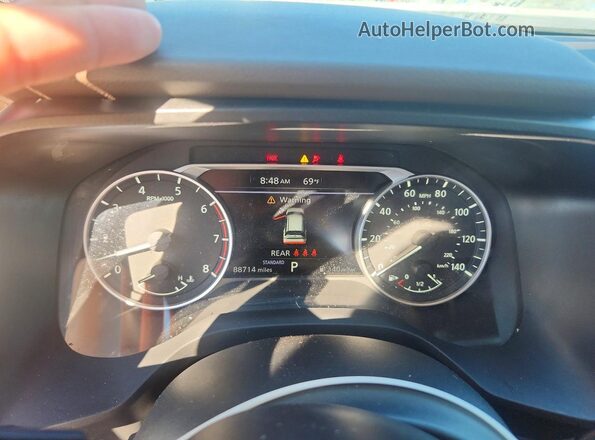 5N1AT3BA2MC677893 2021 NISSAN ROGUE White ხელსაწყოთა პანელის ხედი