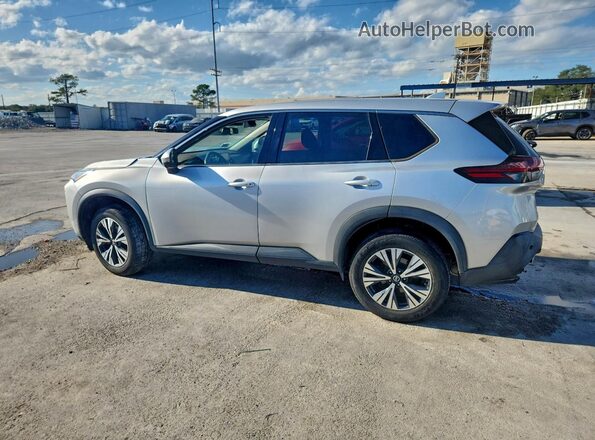 5N1AT3BA2MC725327 2021 NISSAN ROGUE Серебряный Задняя левая четверть