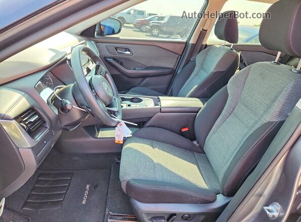 5N1AT3BA2MC755041 2021 NISSAN ROGUE Gray Widok wnętrza z przodu