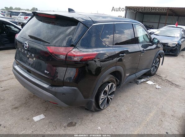 5N1AT3BA2MC839585 2021 NISSAN ROGUE Черный Задняя правая четверть
