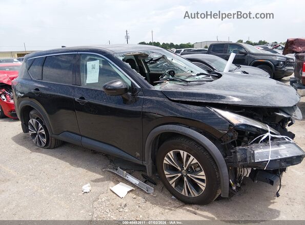 5N1AT3BA2MC839585 2021 NISSAN ROGUE Черный Вид задней части салона