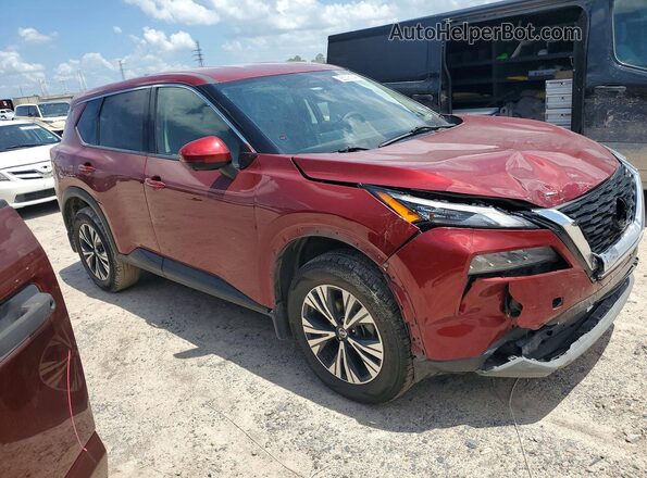 5N1AT3BA3MC676753 2021 NISSAN ROGUE Red Front right