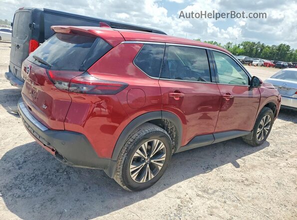 5N1AT3BA3MC676753 2021 NISSAN ROGUE Red Rear right