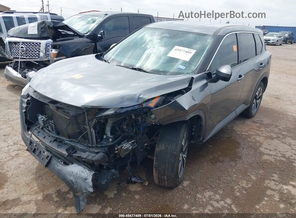 5N1AT3BA3MC730567 2021 NISSAN ROGUE Gray Przód lewy