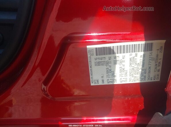 5N1AT3BA3MC773256 2021 NISSAN ROGUE Red ძრავის განყოფილების ხედი