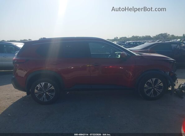 5N1AT3BA3MC773256 2021 NISSAN ROGUE Red ხელსაწყოთა პანელის ხედი
