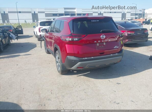 5N1AT3BA3MC773256 2021 NISSAN ROGUE Red უკანა მარცხენა