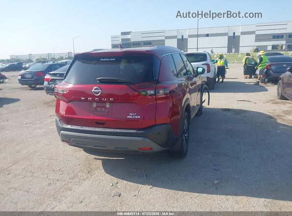 5N1AT3BA3MC773256 2021 NISSAN ROGUE Red უკანა მარჯვენა