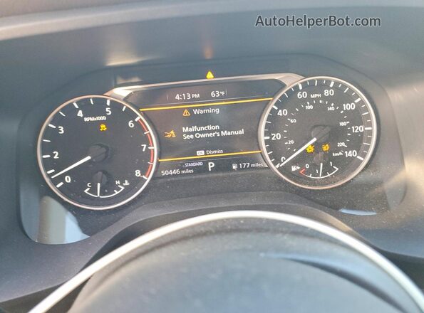 5N1AT3BA3MC818129 2021 NISSAN ROGUE Blue Вид щитка приладів
