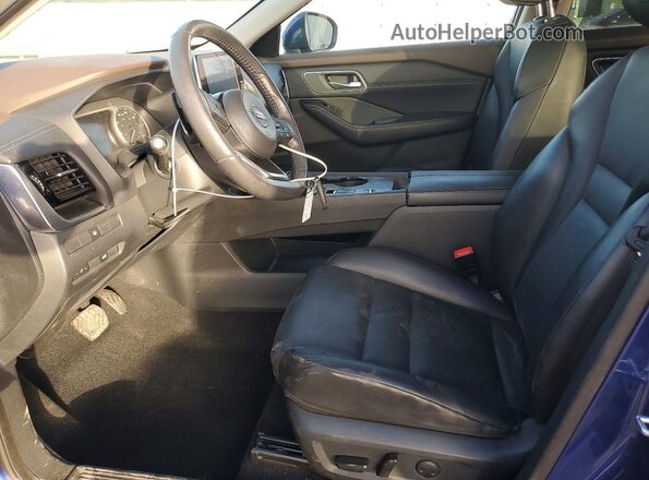 5N1AT3BA3MC818129 2021 NISSAN ROGUE Blue Вид салону спереду