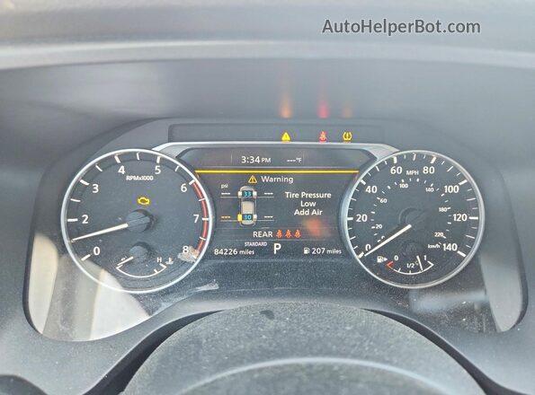5N1AT3BA4MC717486 2021 NISSAN ROGUE Серый Вид щитка приборов