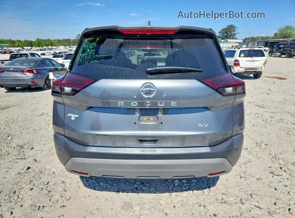 5N1AT3BA4MC717486 2021 NISSAN ROGUE Серый Вид сзади