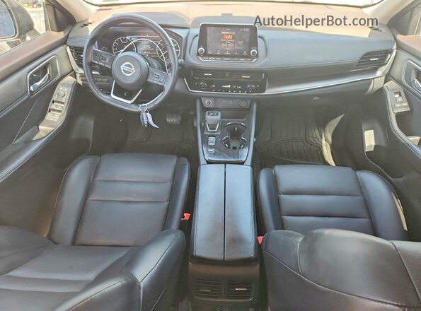 5N1AT3BA4MC717486 2021 NISSAN ROGUE Серый Вид панели приборов