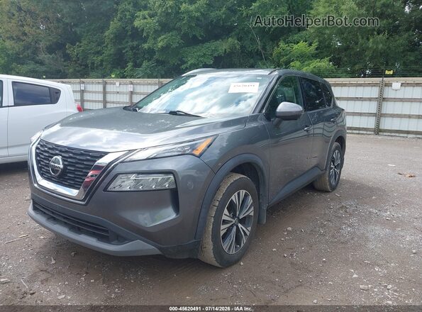 5N1AT3BA4MC792723 2021 NISSAN ROGUE Серый Передняя левая четверть