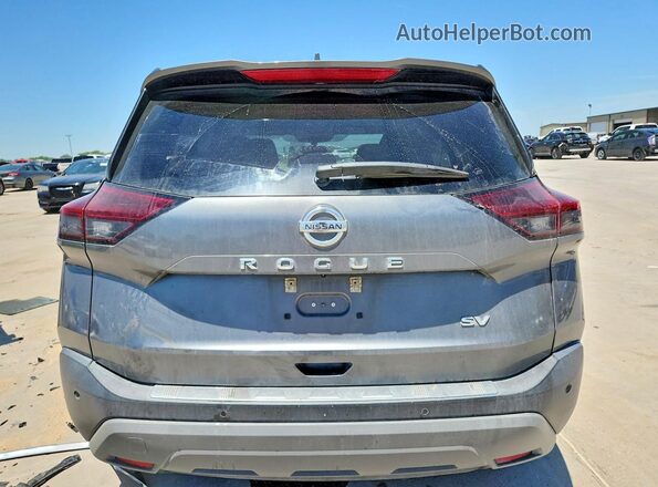 5N1AT3BA4MC796481 2021 NISSAN ROGUE Gray Հետևի տեսք
