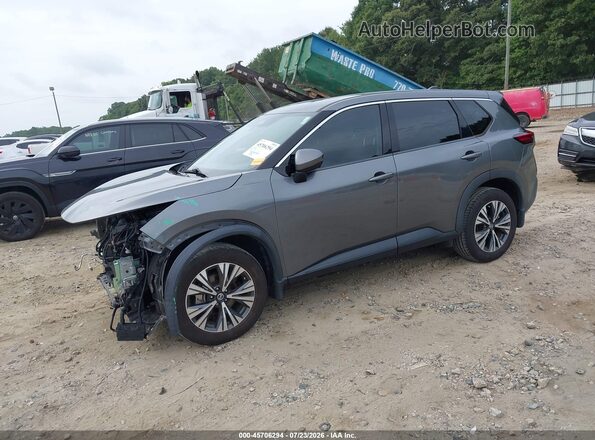 5N1AT3BA4MC807740 2021 NISSAN ROGUE Gray Передня ліва чверть
