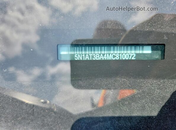 5N1AT3BA4MC810072 2021 NISSAN ROGUE Silver Engine compartment view