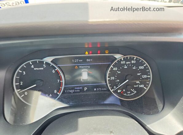 5N1AT3BA4MC810072 2021 NISSAN ROGUE Silver Instrument cluster view
