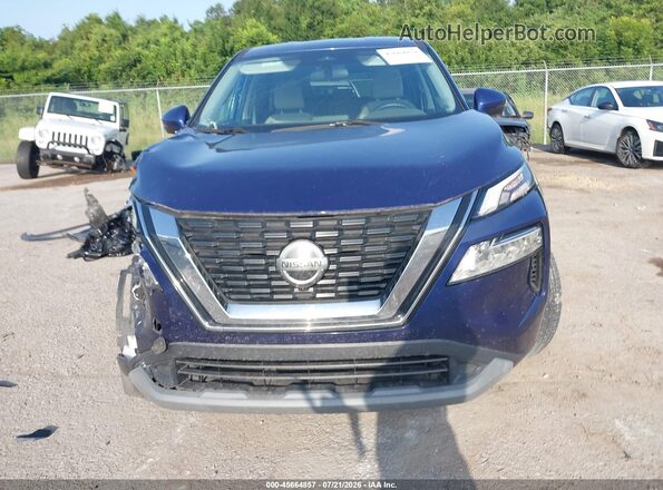 5N1AT3BA5MC683042 2021 NISSAN ROGUE Синий Вид задней части салона