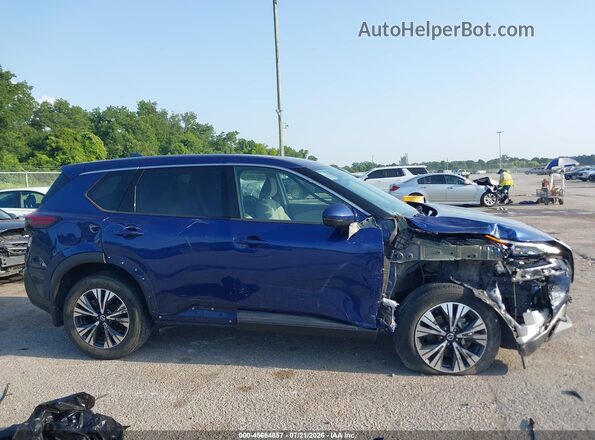 5N1AT3BA5MC683042 2021 NISSAN ROGUE Синий Панорамный вид салона 360°