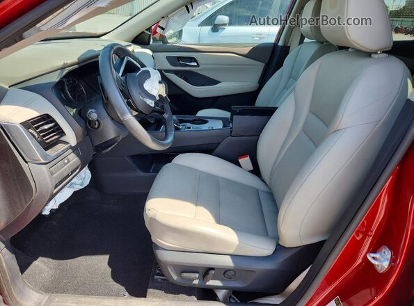 5N1AT3BA5MC783478 2021 NISSAN ROGUE Red Vista interior delantera